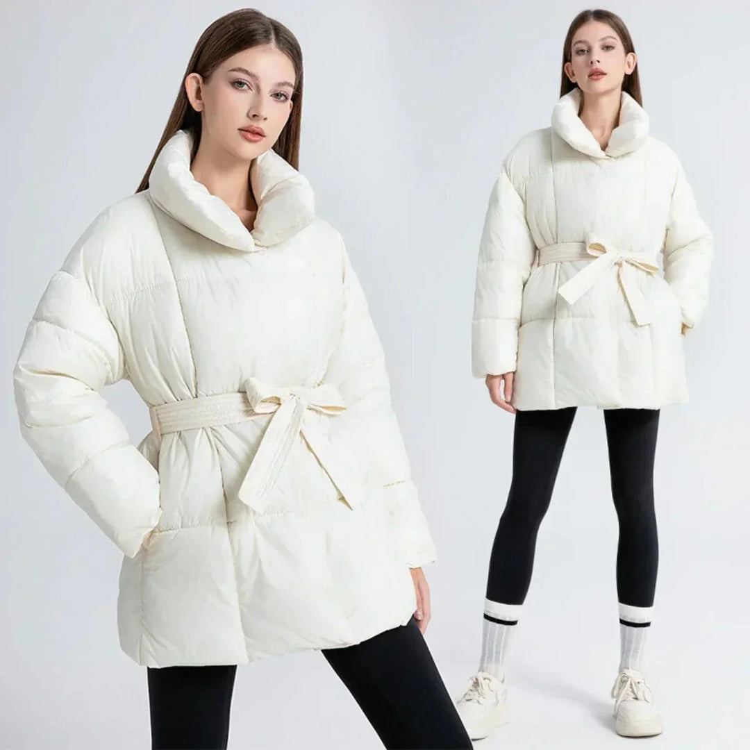 Drune | Taillierte Winterdaunenjacke Mit Hohem Kragen Warm und Elegant