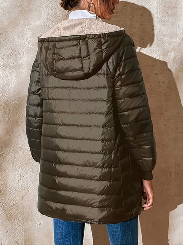 Drune | Leichte Daunenjacke mit Kapuze, bequem, warm und elegant