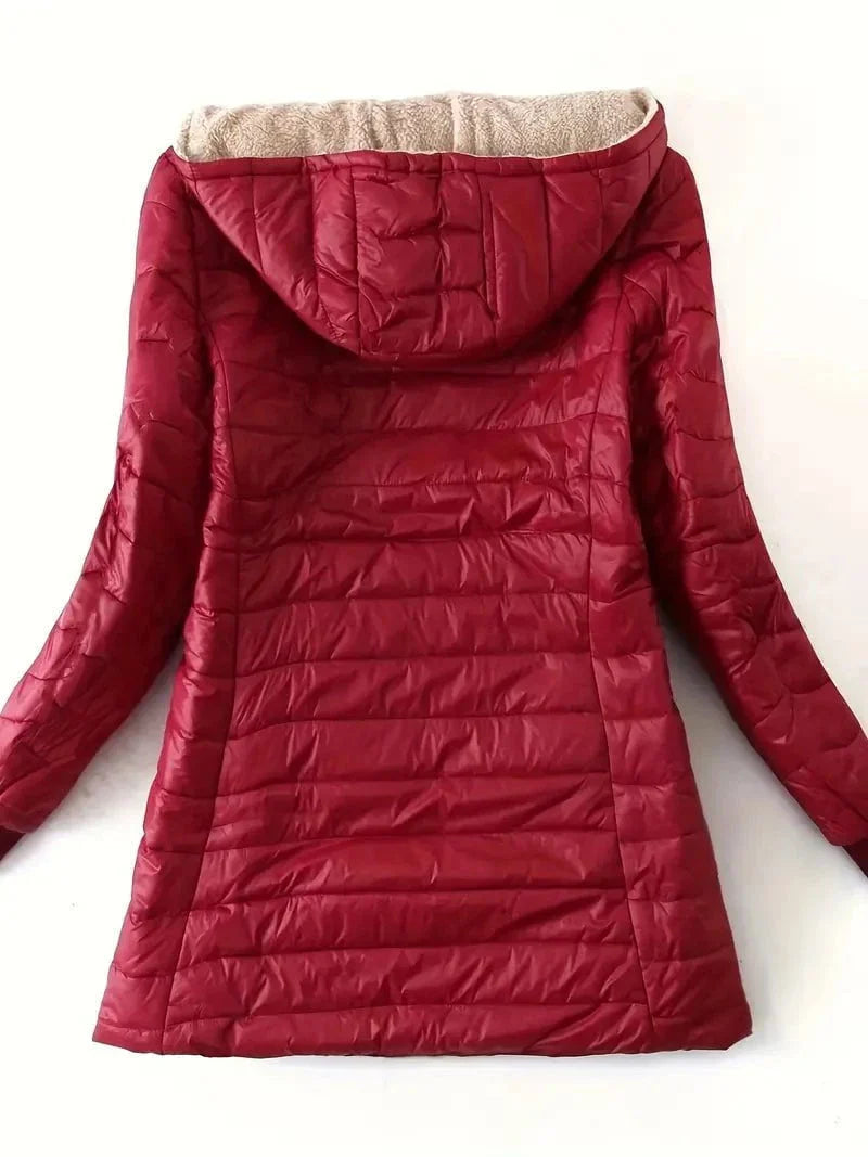 Drune | Leichte Daunenjacke mit Kapuze, bequem, warm und elegant