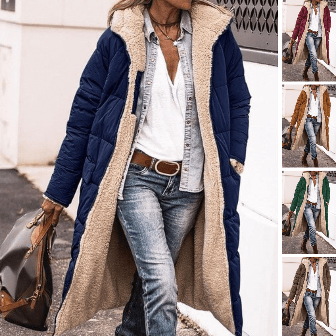 Drune | Doudoune Lange Gefüttert in Fell Winter Wärme und Stil Lässig