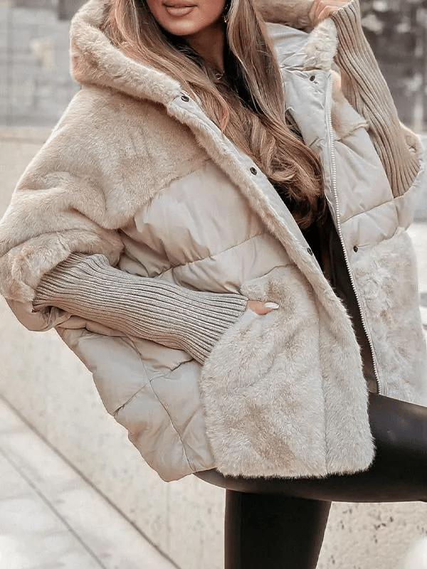 Drune | Oversize-Daunenjacke mit Faux-Fur Wärme & Eleganz Stil Wintertrend