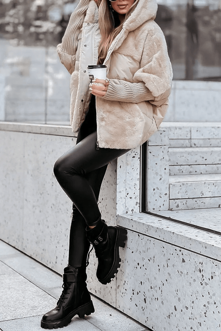Drune | Oversize-Daunenjacke mit Faux-Fur Wärme & Eleganz Stil Wintertrend