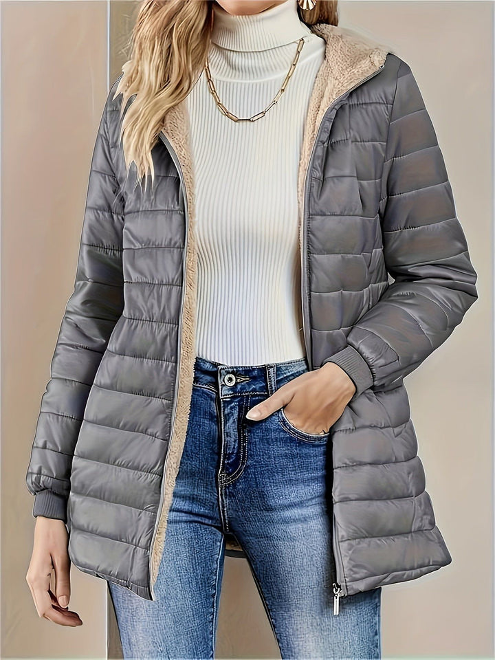 Drune | Leichte Daunenjacke mit Kapuze, bequem, warm und elegant