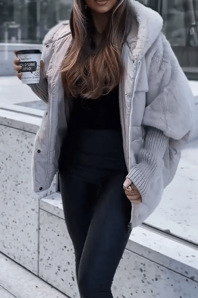 Drune | Oversize-Daunenjacke mit Faux-Fur Wärme & Eleganz Stil Wintertrend