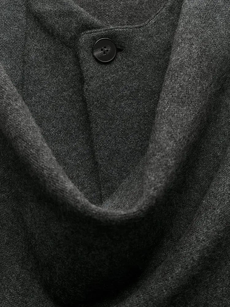 Drune | Eleganter Drapierter Mantel Oversize Chic und Zeitlos