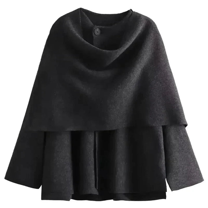 Drune | Eleganter Drapierter Mantel Oversize Chic und Zeitlos