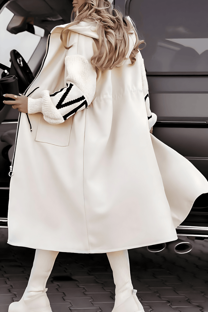 Drune | Eleganter & Bequemer Langmantel mit Kapuze Herbst-Winter