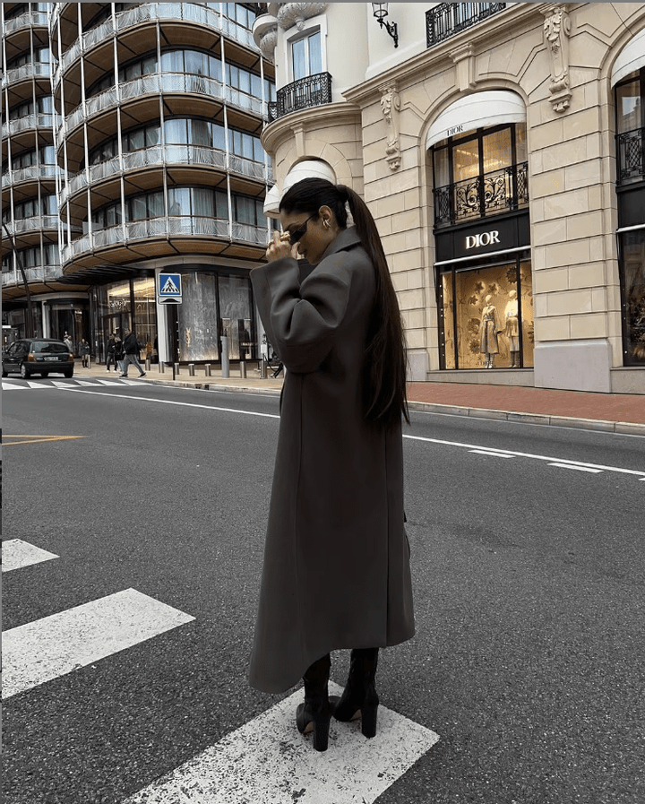 Drune | Eleganter & Minimalistischer Lange Mantel Trend Herbst-Winter