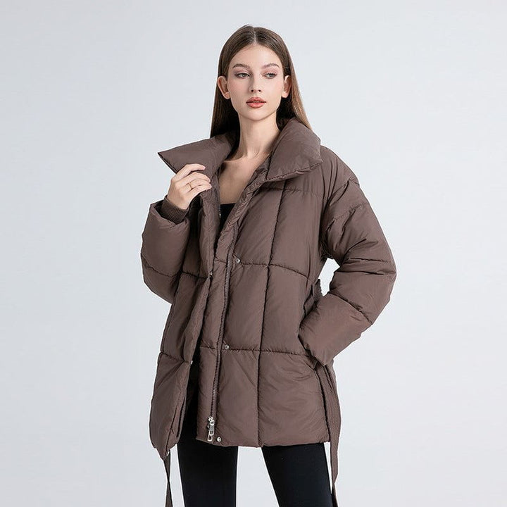 Drune | Taillierte Winterdaunenjacke Mit Hohem Kragen Warm und Elegant