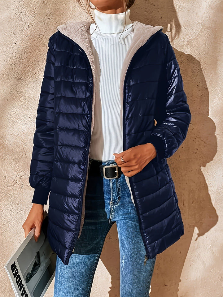 Drune | Leichte Daunenjacke mit Kapuze, bequem, warm und elegant