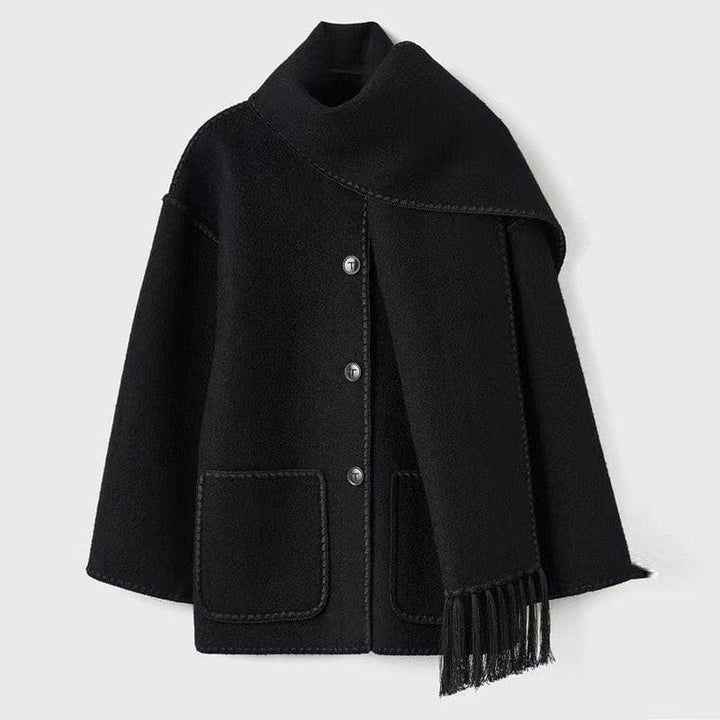 Drune | Mantel Cape mit integrierter Schal Eleganz Wärme und Komfort