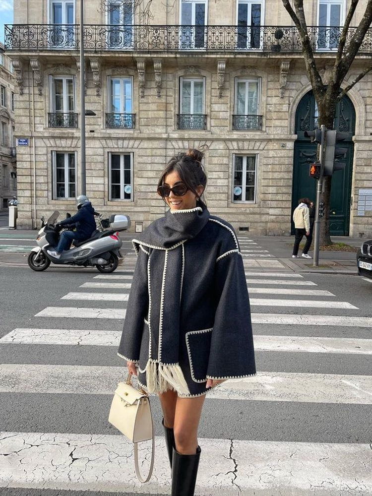 Drune | Übergröße Cape Mantel Schick Elegant und Trendy