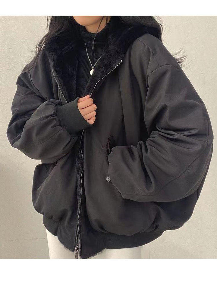 Drune | Oversize Winterjacke gefüttert mit warmem und trendigem Pelz
