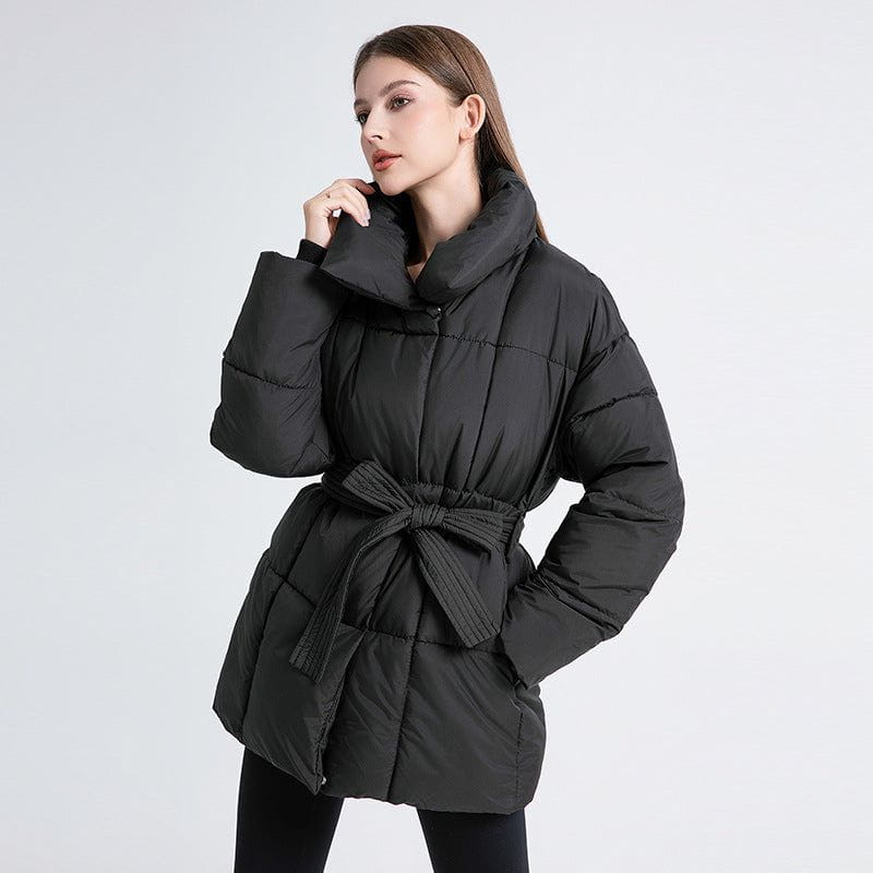 Drune | Taillierte Winterdaunenjacke Mit Hohem Kragen Warm und Elegant
