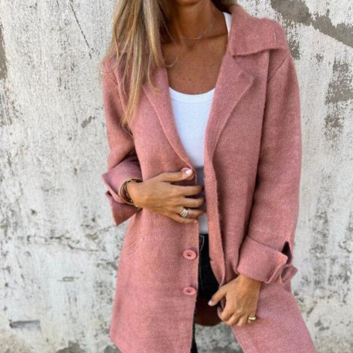 Drune | Elegante & Komfortable Longjacke Mit Knöpfen Herbst-Winter