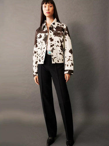 Drune | Jacke Kuhmuster Audacious Trendy und Originell