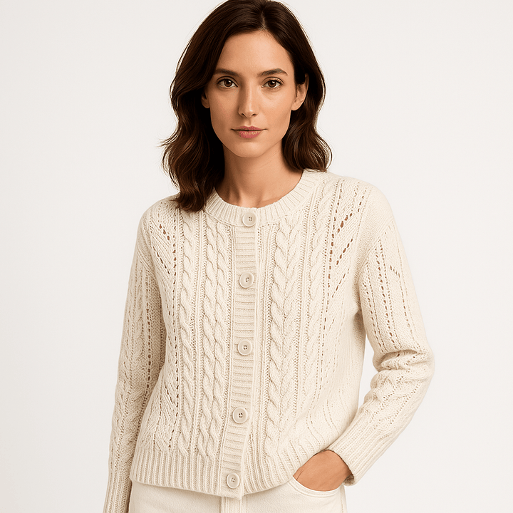 Drune | Boho-Strickgilet mit Zöpfen, luftig, bequem & elegant