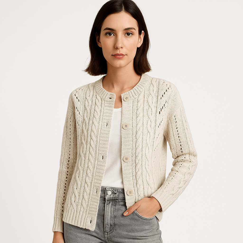 Drune | Boho-Strickgilet mit Zöpfen, luftig, bequem & elegant