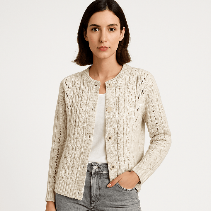 Drune | Boho-Strickgilet mit Zöpfen, luftig, bequem & elegant