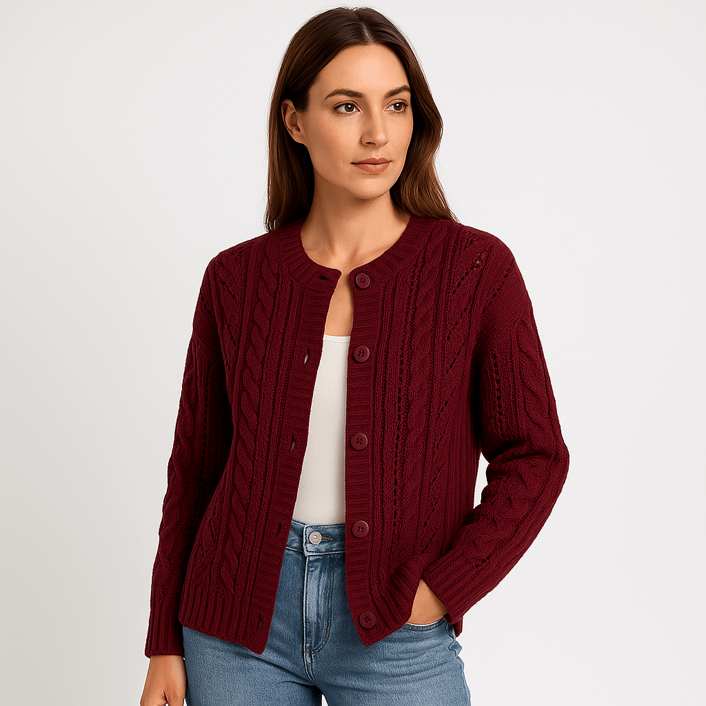 Drune | Boho-Strickgilet mit Zöpfen, luftig, bequem & elegant