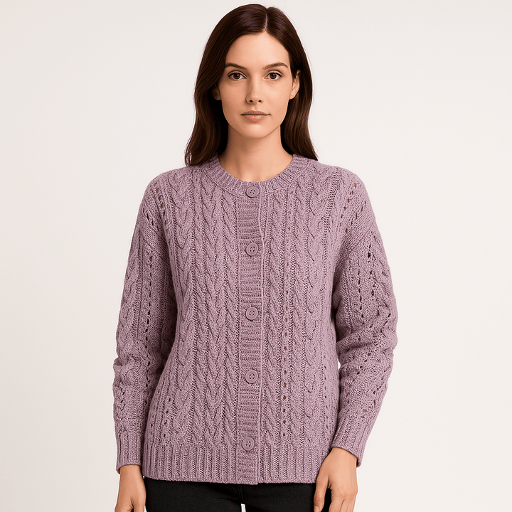 Drune | Boho-Strickgilet mit Zöpfen, luftig, bequem & elegant