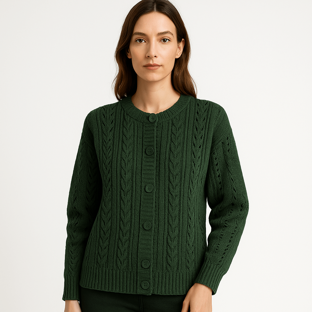 Drune | Boho-Strickgilet mit Zöpfen, luftig, bequem & elegant