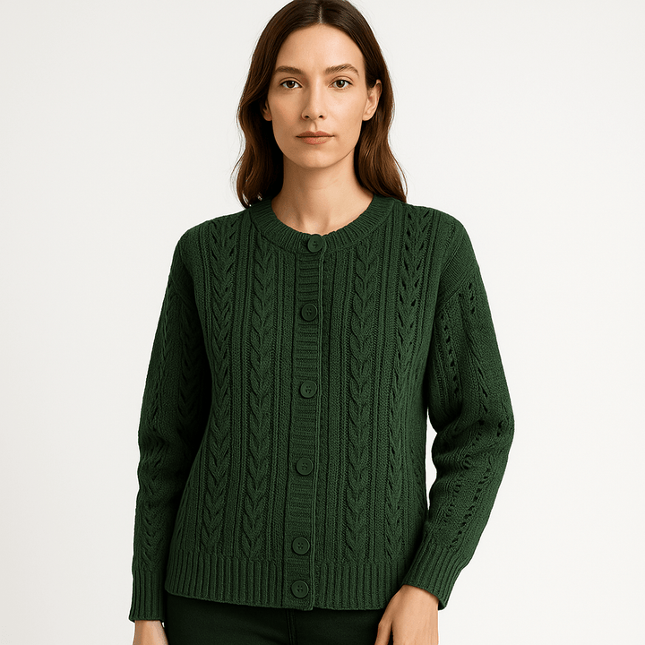 Drune | Boho-Strickgilet mit Zöpfen, luftig, bequem & elegant