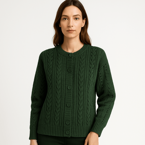 Drune | Boho-Strickgilet mit Zöpfen, luftig, bequem & elegant