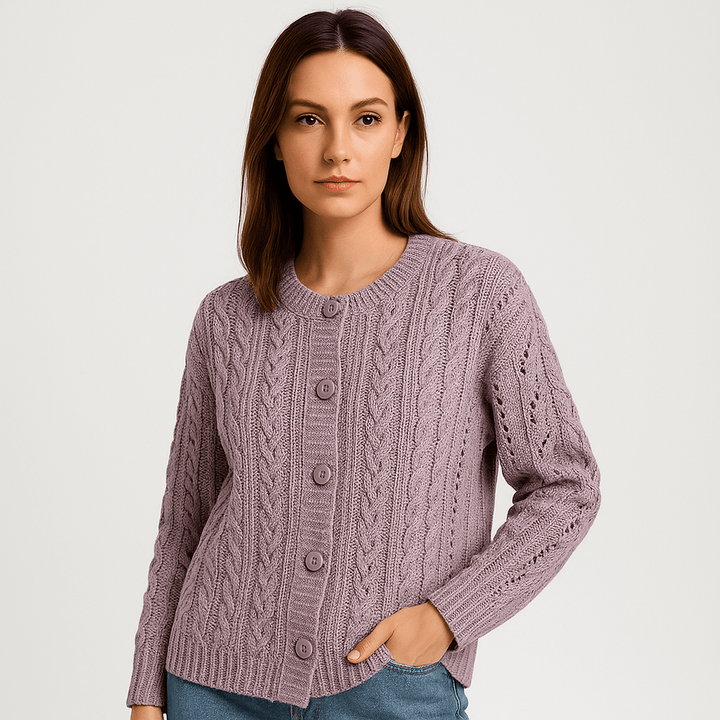 Drune | Boho-Strickgilet mit Zöpfen, luftig, bequem & elegant