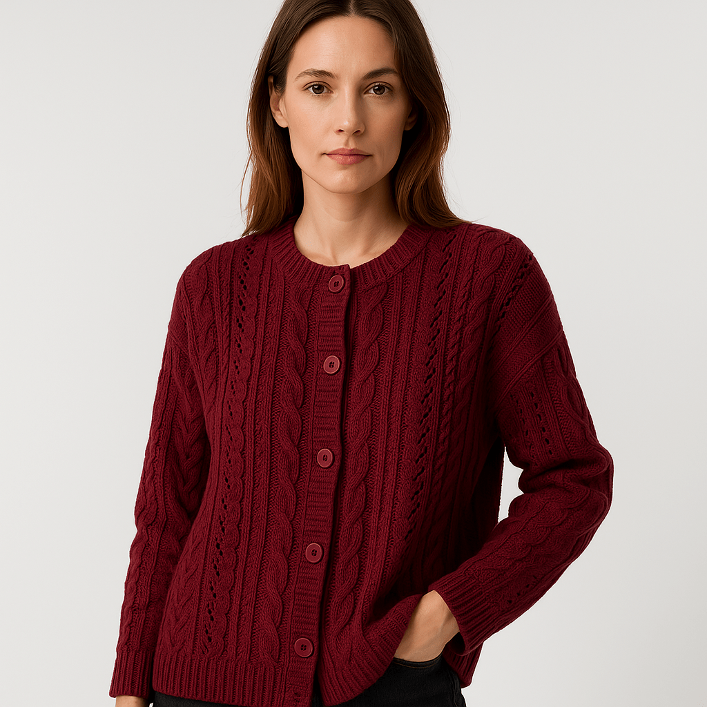 Drune | Boho-Strickgilet mit Zöpfen, luftig, bequem & elegant