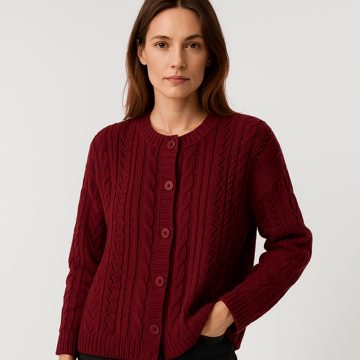 Drune | Boho-Strickgilet mit Zöpfen, luftig, bequem & elegant