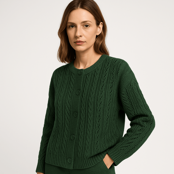Drune | Boho-Strickgilet mit Zöpfen, luftig, bequem & elegant