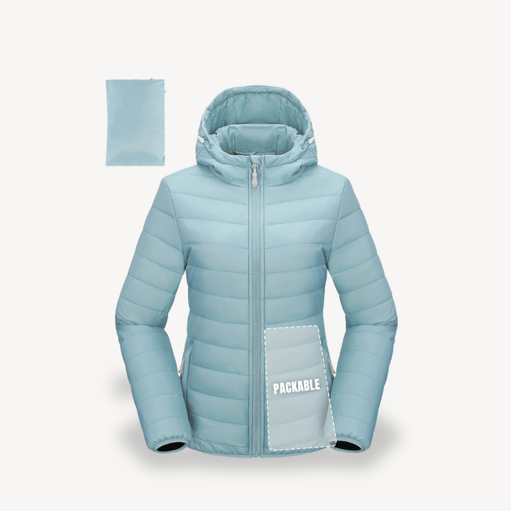 Drune | Damen Packable Puffer Jacke mit Kapuze