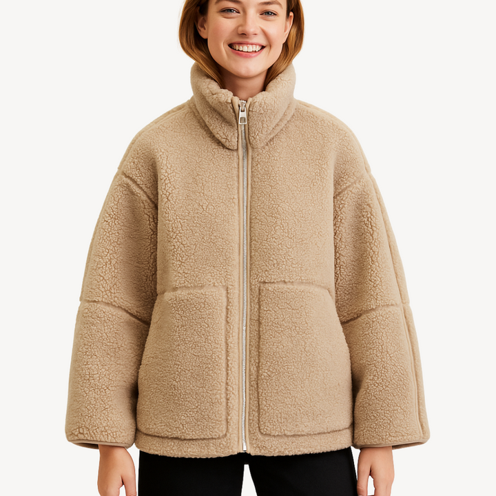 Drune | Damen Bequeme Zip-Up Fleecejacke