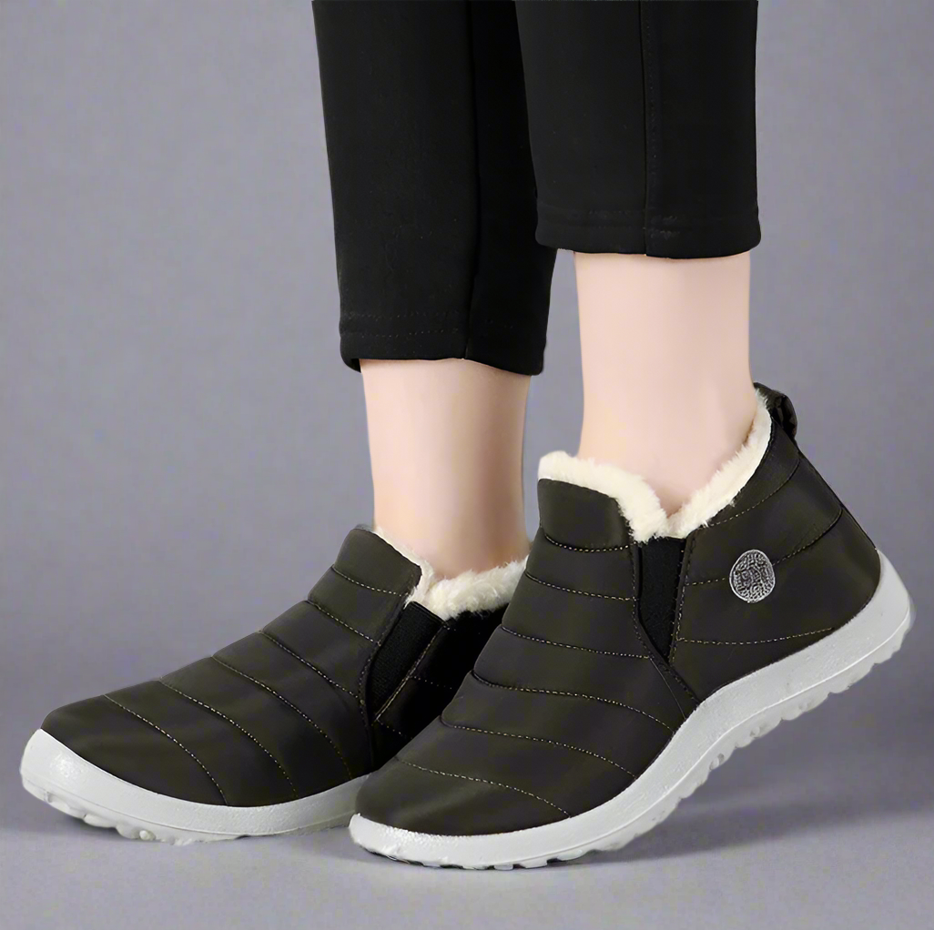 Drune | Damen Winterstiefeletten mit Warmfutter - Rutschfeste Schneeboots für kalte Tage