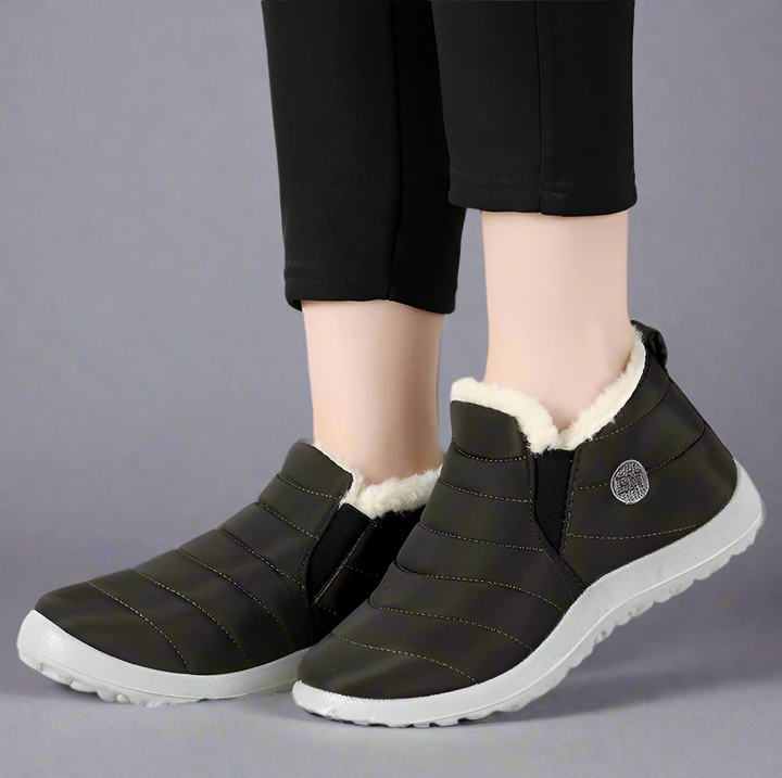 Drune | Damen Winterstiefeletten mit Warmfutter - Rutschfeste Schneeboots für kalte Tage