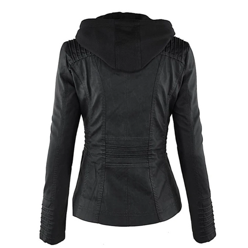 Drune | Leder Kapuzenjacke für Damen