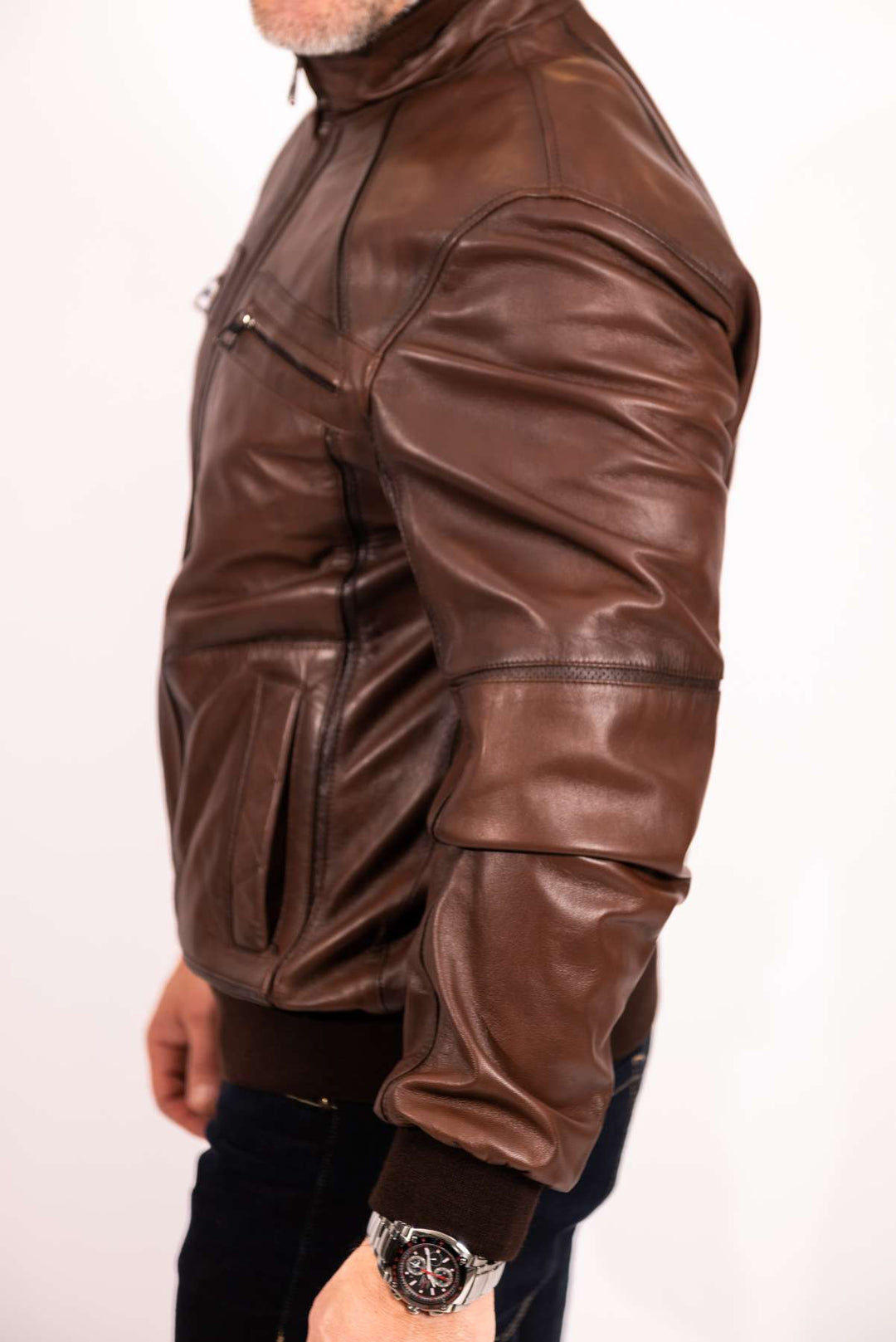 Drune | Herren-Bomberjacke aus Leder