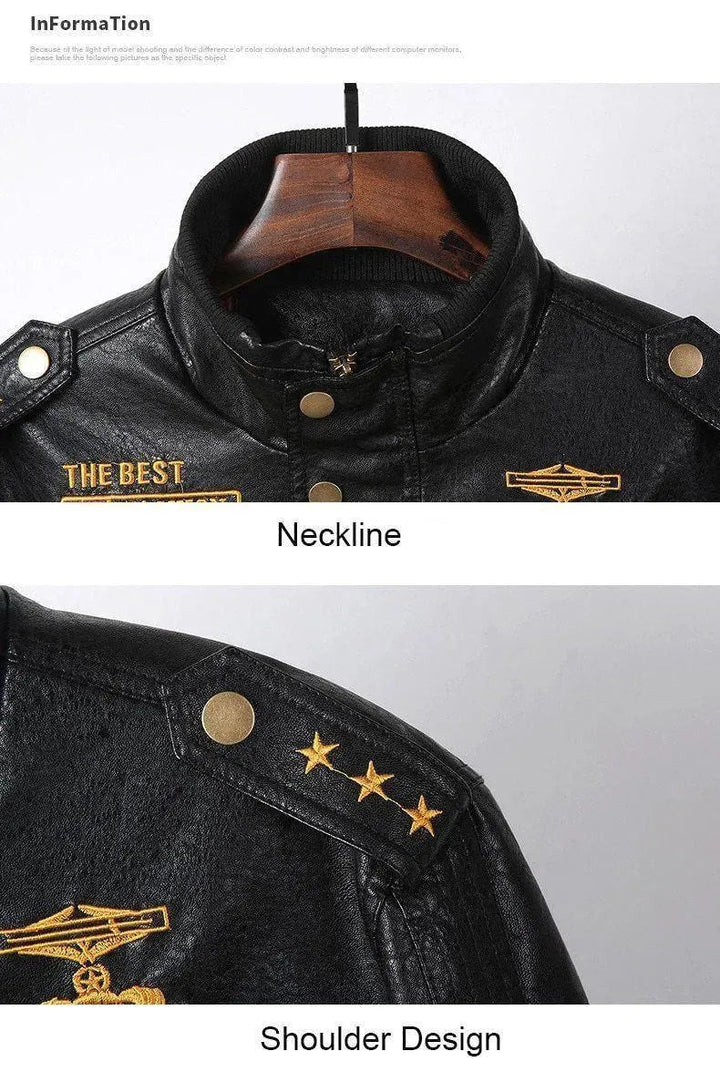 Drune | Lederjacke, Herren Winterjacke, Motorradjacke