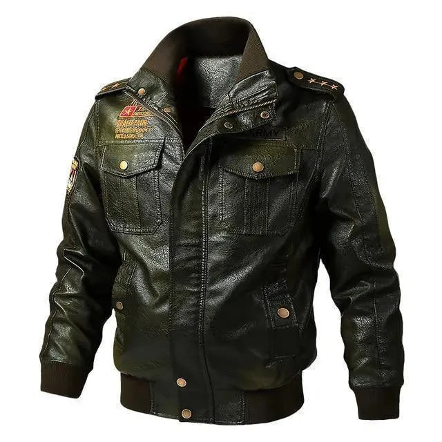 Drune | Lederjacke, Herren Winterjacke, Motorradjacke