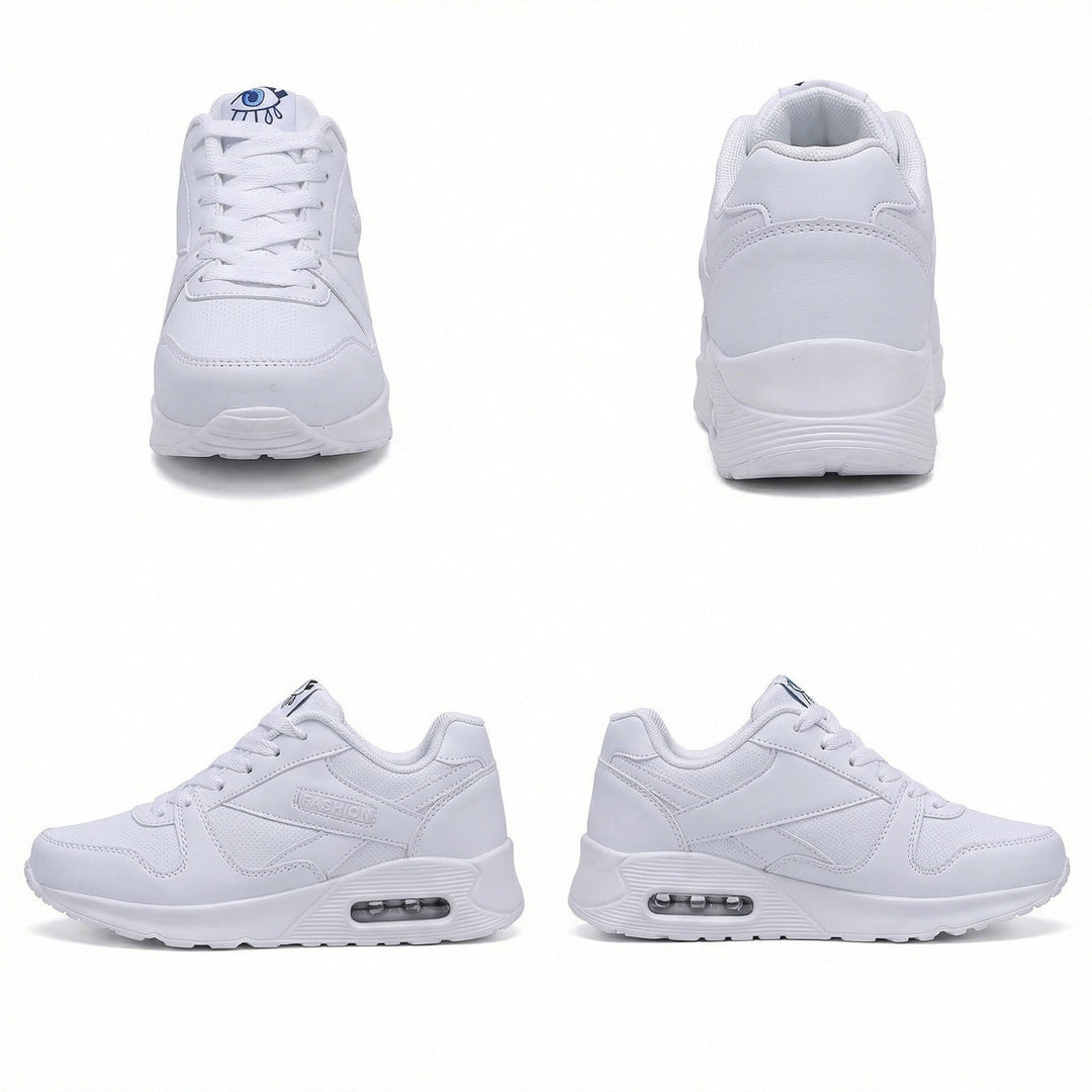 Drune | Pu Orthopädische Damen Sneaker mit Schwarzem Augenprint