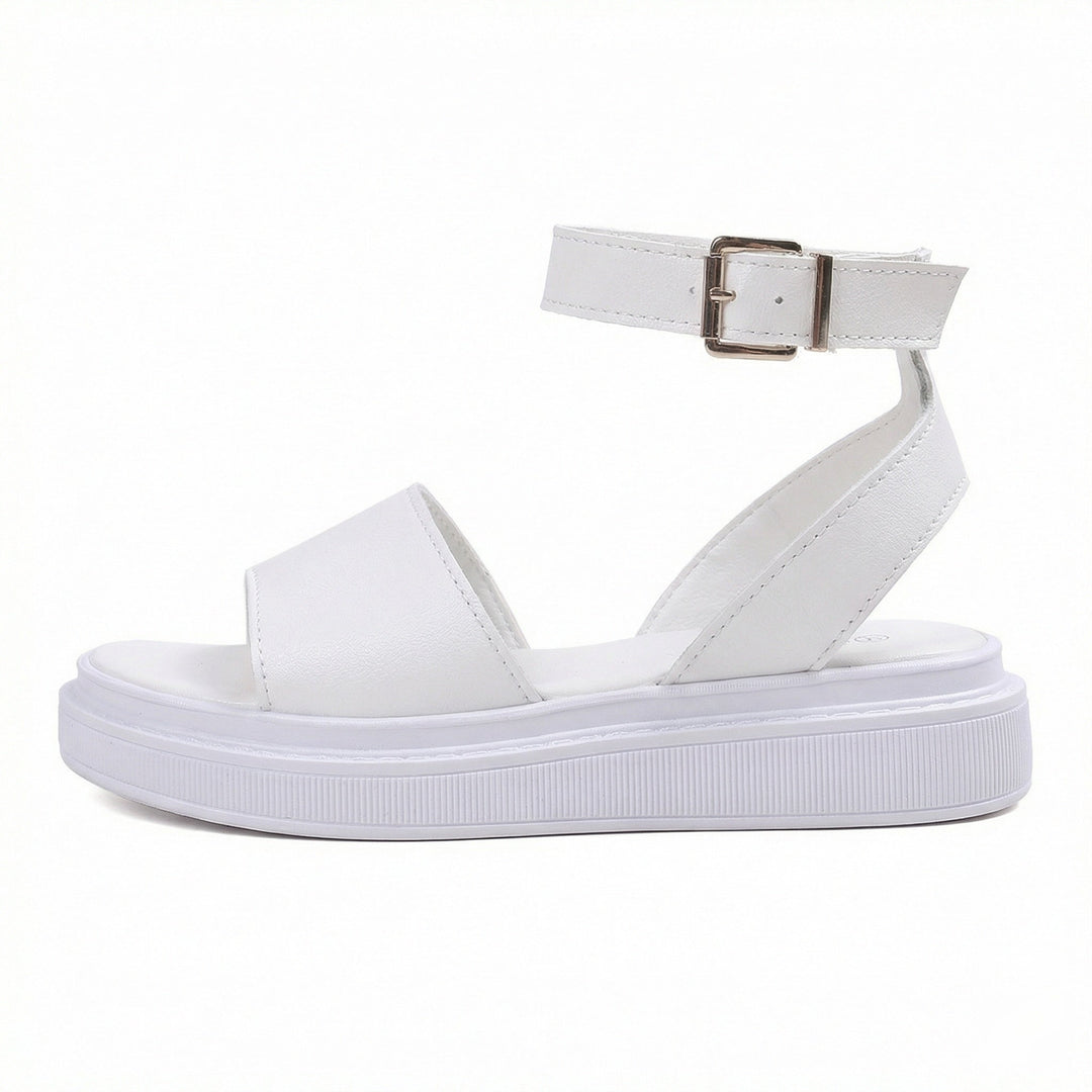 Damen Komfortable Sandalen mit verstellbarem Knöchelriemen Drune