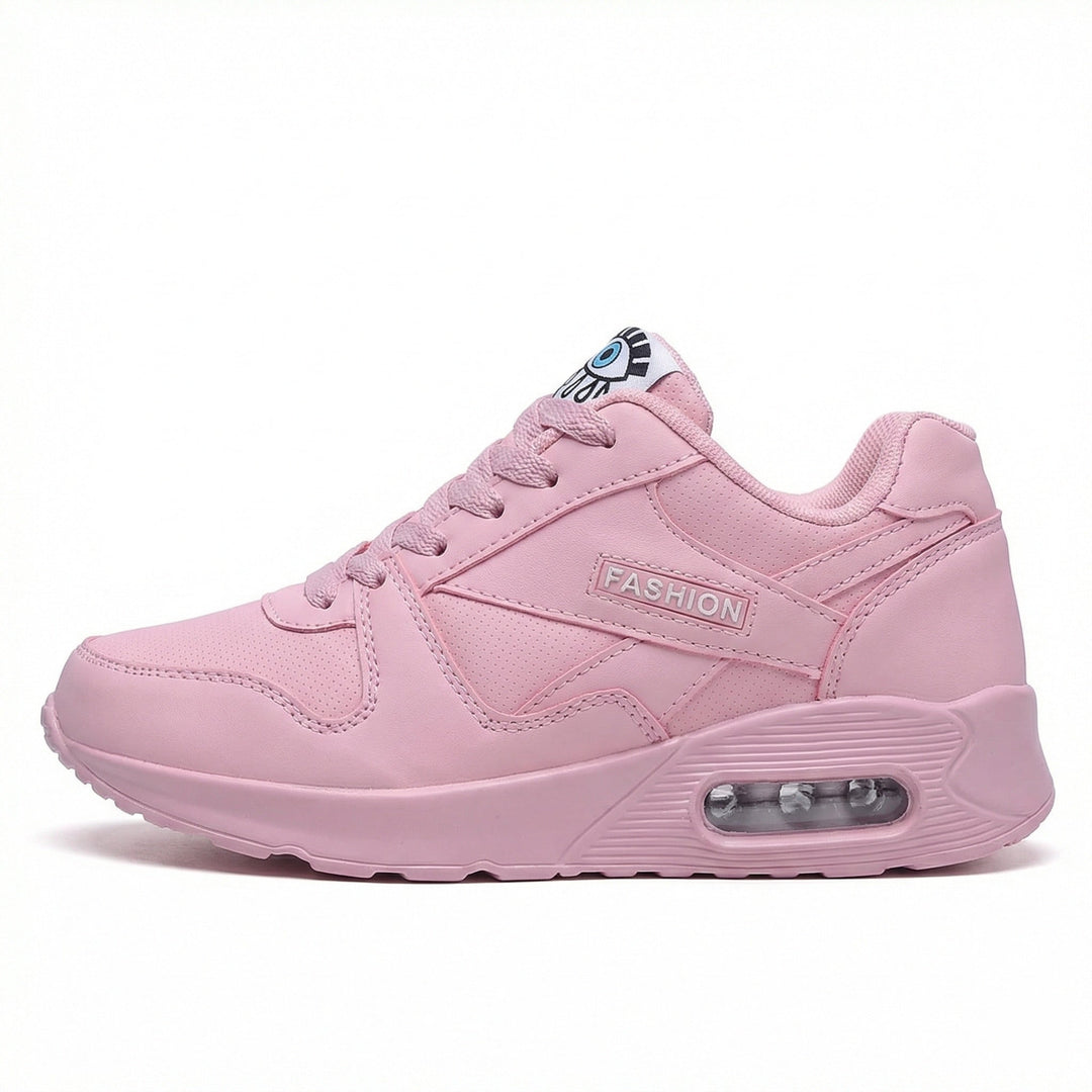 Drune | Pu Orthopädische Damen Sneaker mit Schwarzem Augenprint