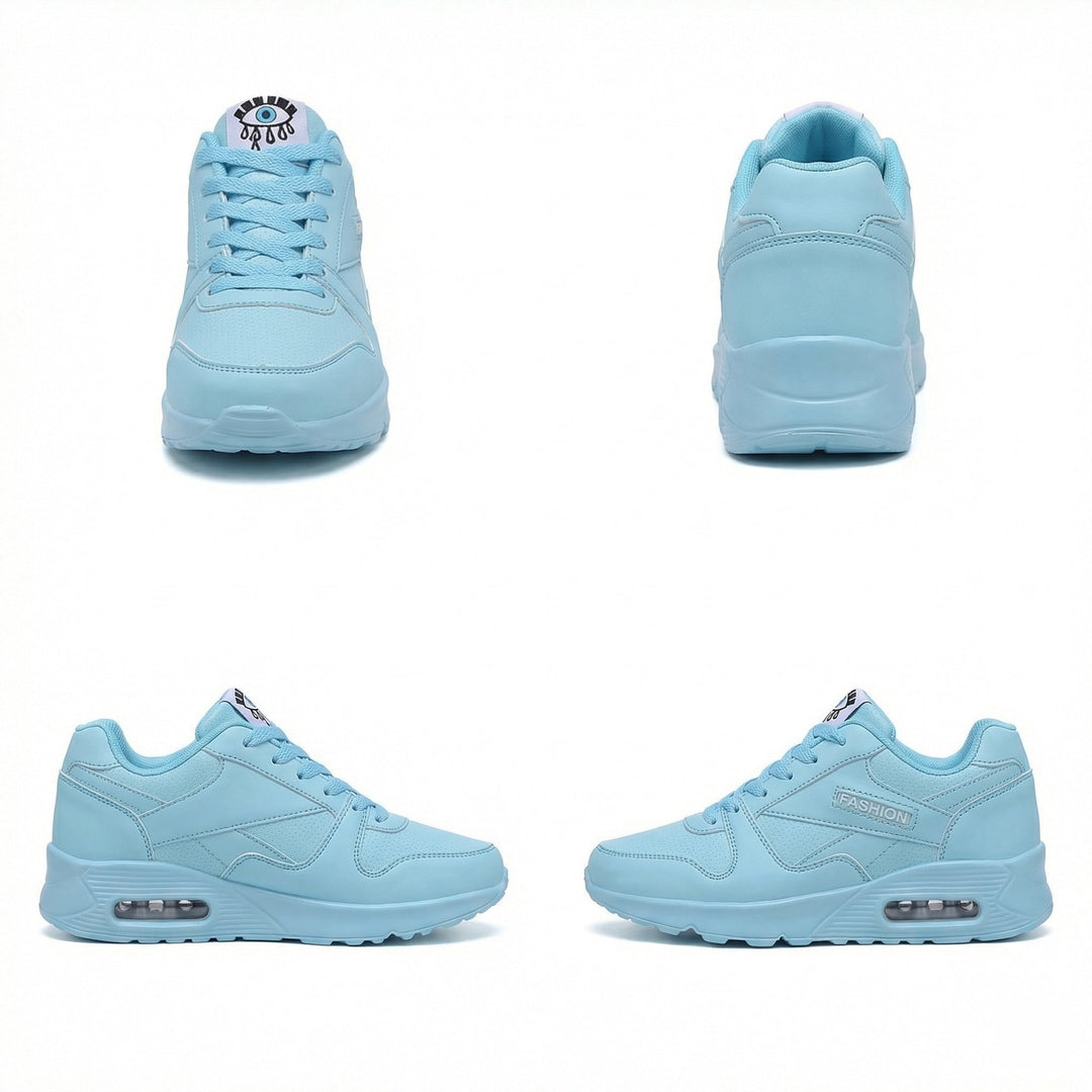 Drune | Pu Orthopädische Damen Sneaker mit Schwarzem Augenprint