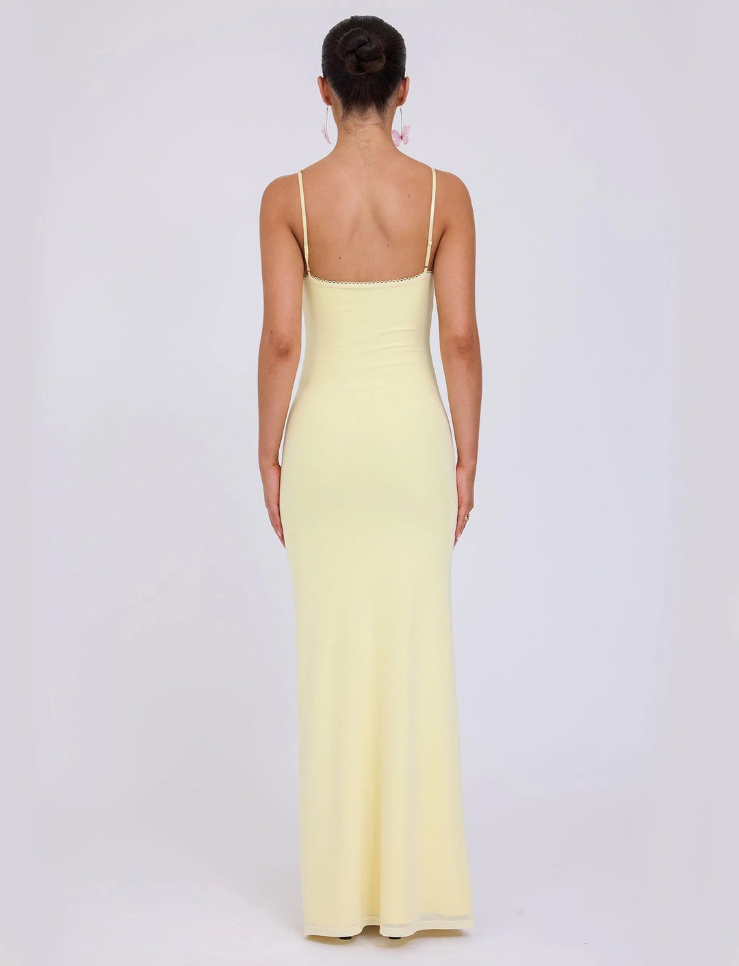 Drune | Maxikleid mit V-Ausschnitt mit Spaghettiträgern
