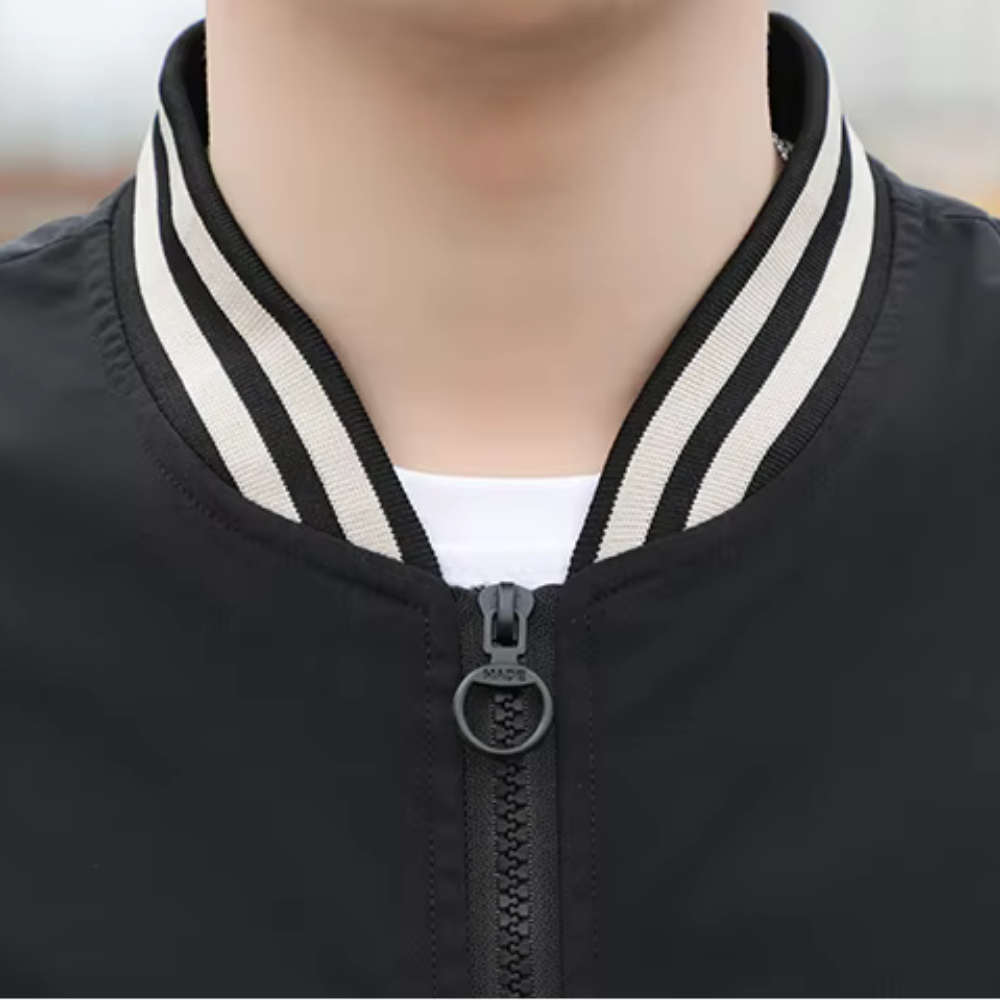 Drune | Splicing Stripe Varsity Jacke