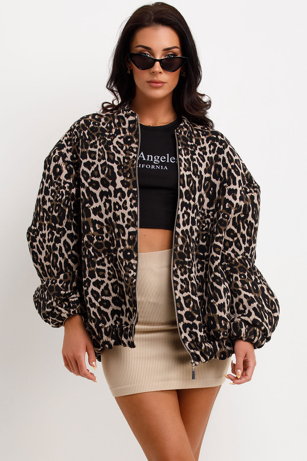 Drune | Modig Bomberjacke Leopardenmuster Modern und Weich