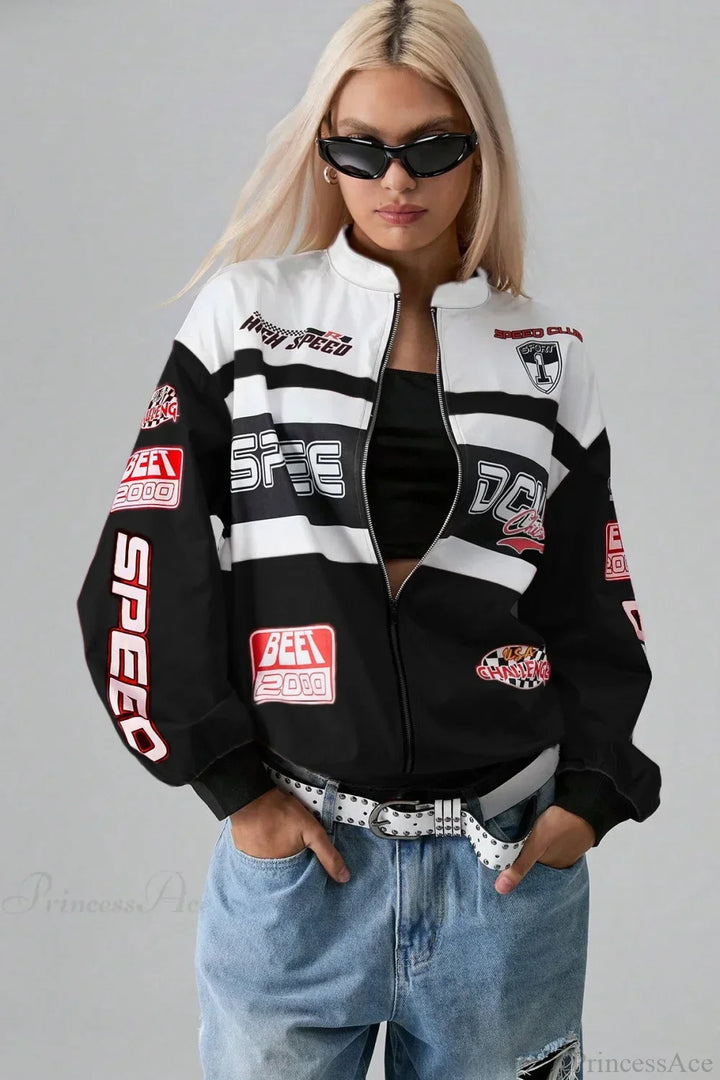 Drune | Druck Langarm Modejacke