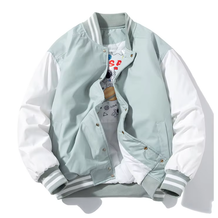 Drune | Patchwork Abnehmbare Kapuze Varsity Jacke