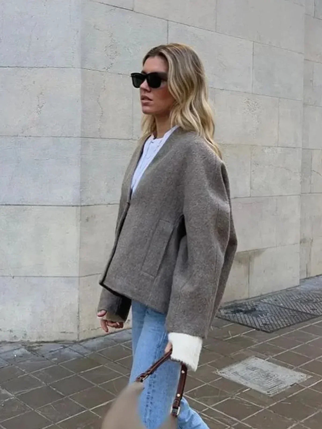 Drune | Kurze knopffrontige Taschenjacke
